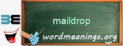 WordMeaning blackboard for maildrop